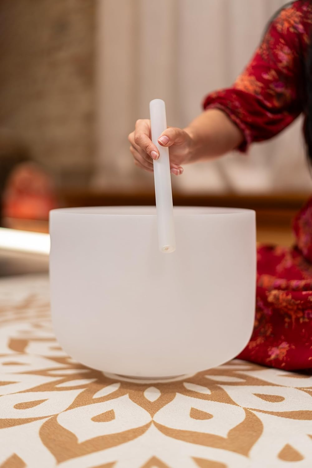 Meinl Sonic Energy Crystal Singing Bowl Resonant Rod/Mallet &Acirc;&euro;&rdquo; Silicone Coated Glass &Acirc;&euro;&rdquo; Pure, Clear Tone for Meditation, ASMR, Yoga or Sound Baths (CSBRL) image number 3