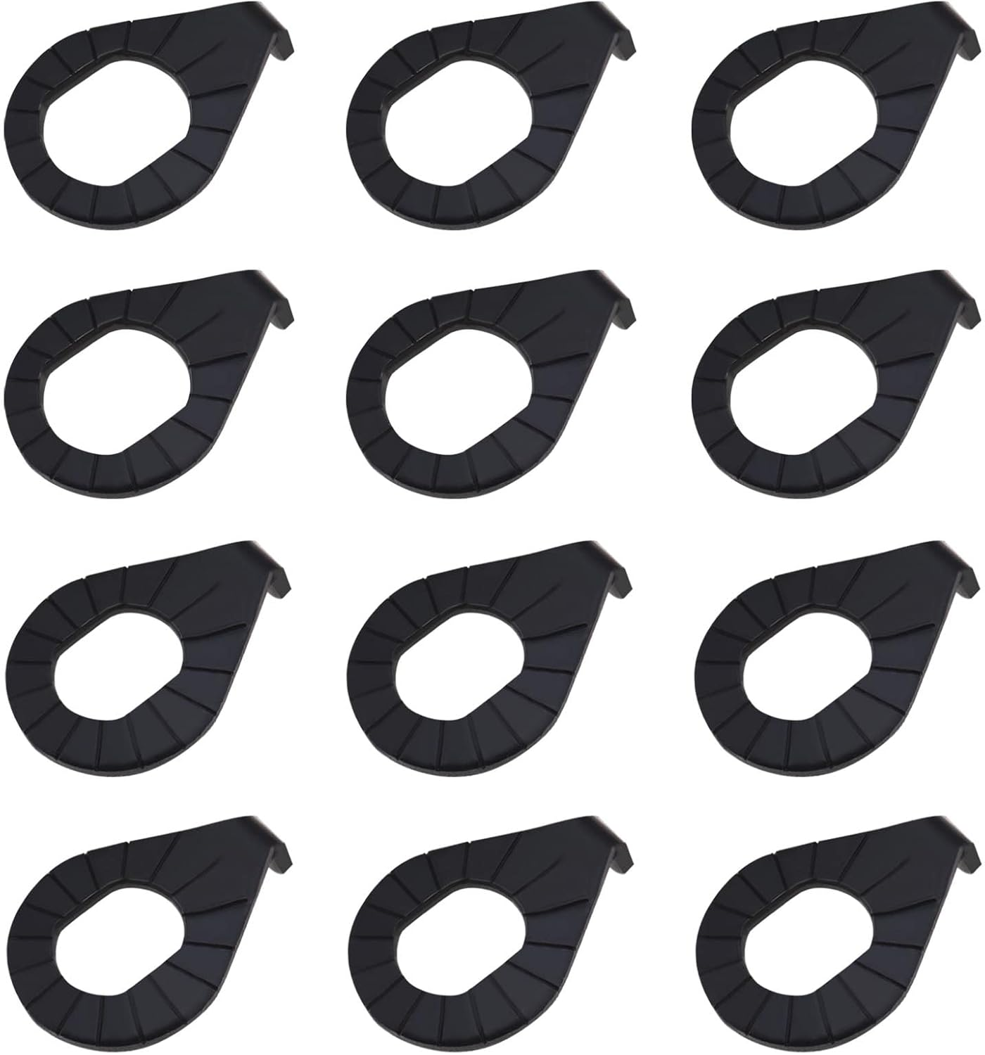 SING F LTD 12Pcs M8 M10 Bike Wheel Hub Hook Washer Gasket Metal Bicycle Hub Retaining Clip Safety Washer Bicycle Safety Security Front Wheel Hub Washer Safety Washers image number 5