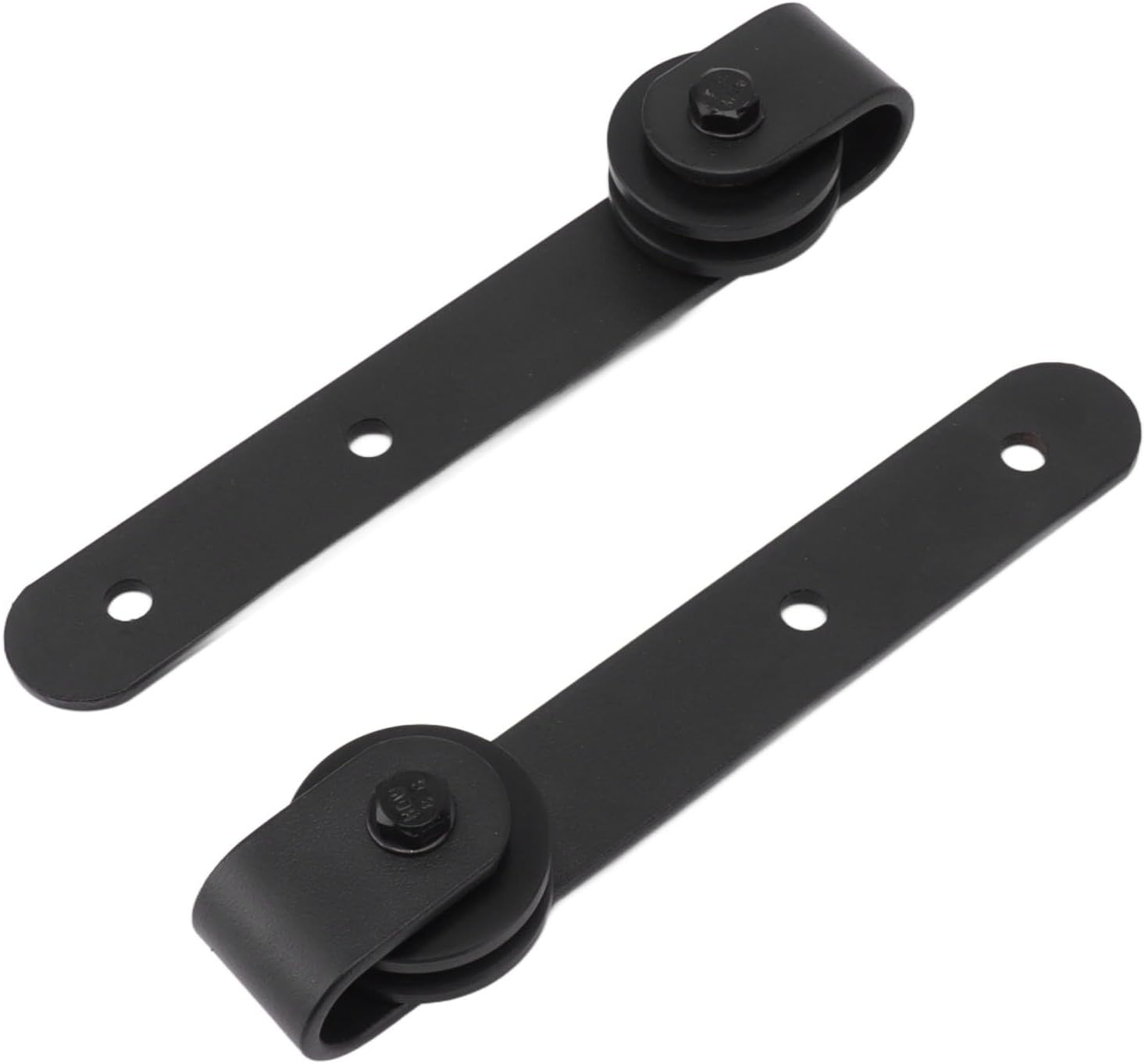 Depisuta 2Pack Barn Door Hardware Kit, Heavy Duty Mini Cabinet Door Rollers, Carbon Steel Sliding Track for Bedroom, Living Room, Wardrobe, TV Stand