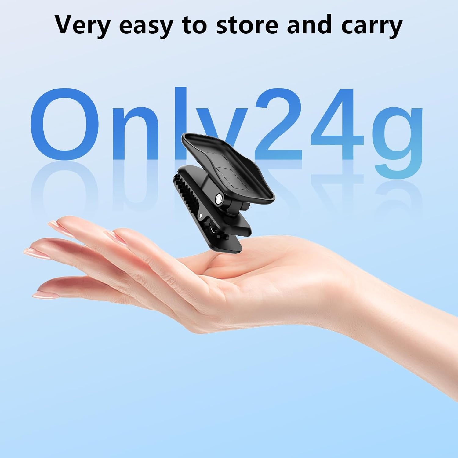 AMAZEAR Backpack Clip Mount for DJI Osmo Nano, 360&deg; Adjustable Hat Clip Holder with Strong Grip, Quick Magnetic Connection, Lightweight Camera Mount for Vlogging, Travel, Outdoor Shooting, Black image number 4