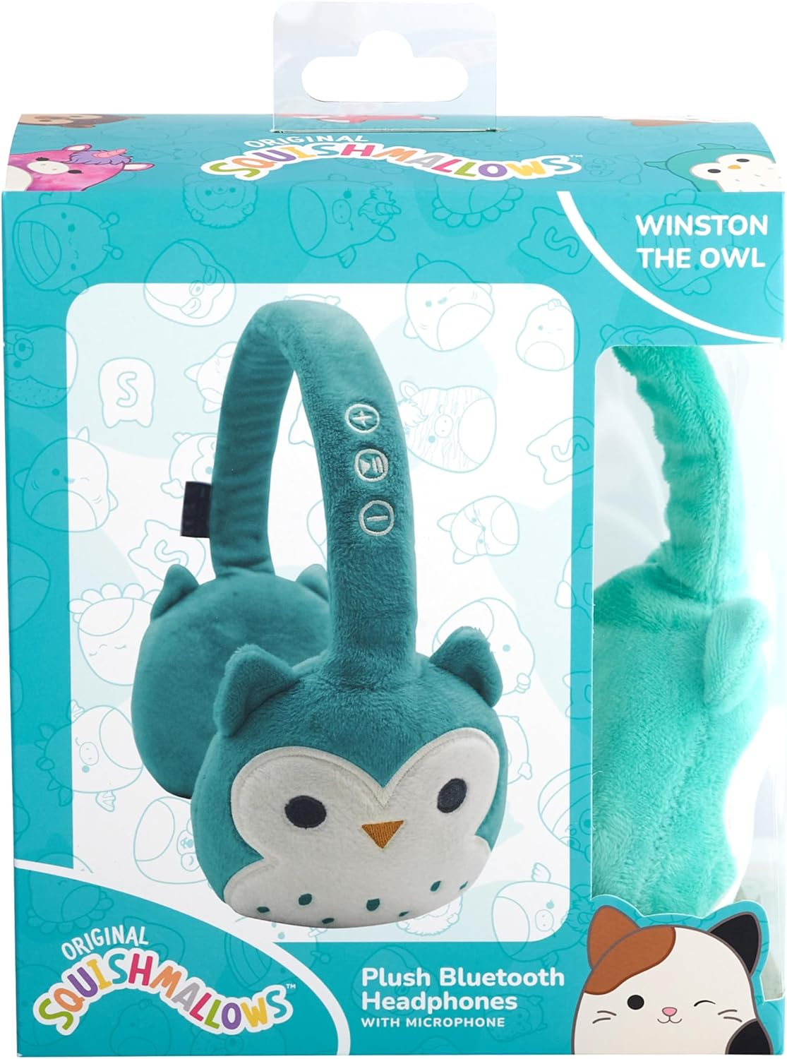 Squishmallows Plush Bluetooth Headphones - Winston image number 3