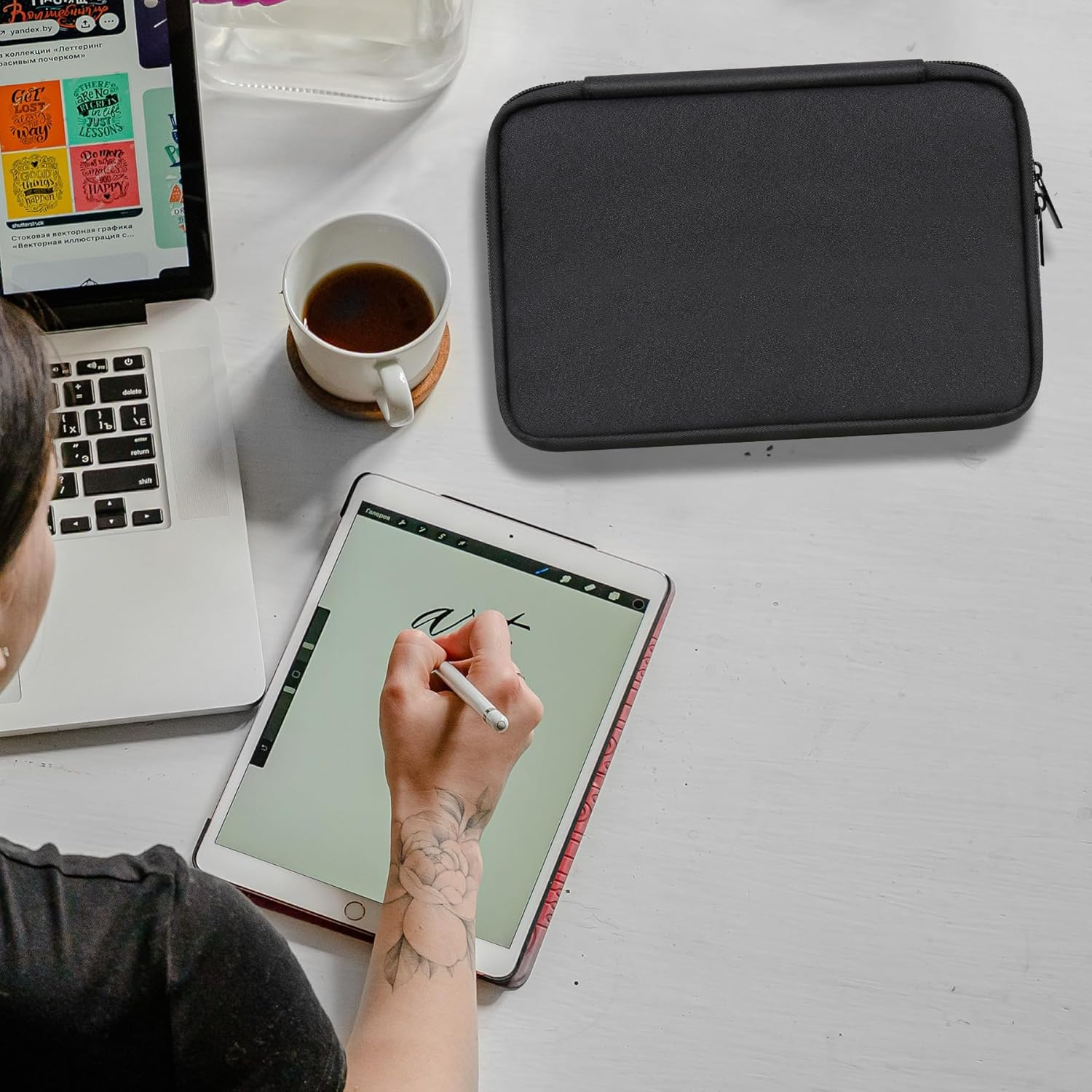 Lacdo USB Flash Drive Case Thumb Drive Holder Case Organizer Portable Electronic Accessories Storage Bag for Sandisk/Samsung/Samdata USB Flash Drives Jump Drive Memory Stick, Cable, SD Card, Black image number 6