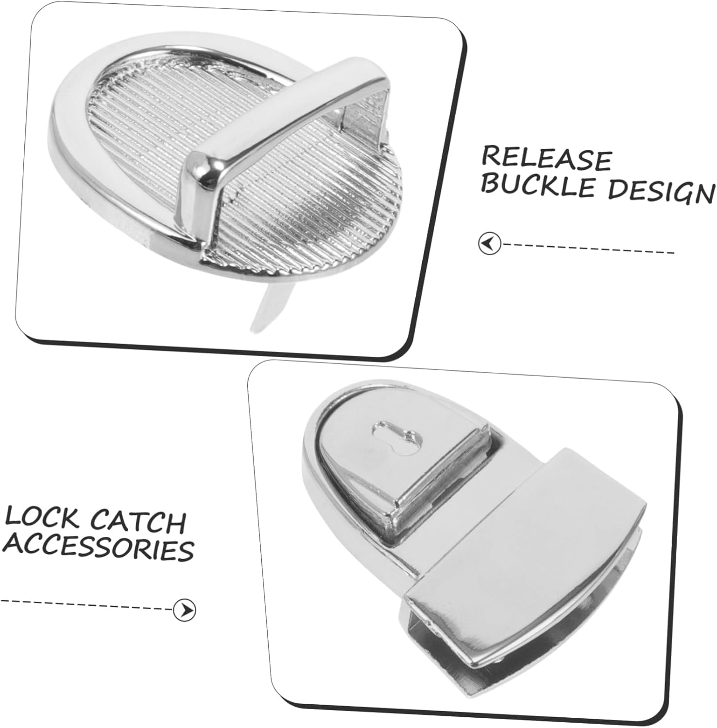 KOCKSHION Bag Lock Press Push Locks for DIY Handbag Making Durable Zinc Alloy Buckles Easy to Install Bag Accessories Gold Color for Craft Projects image number 6