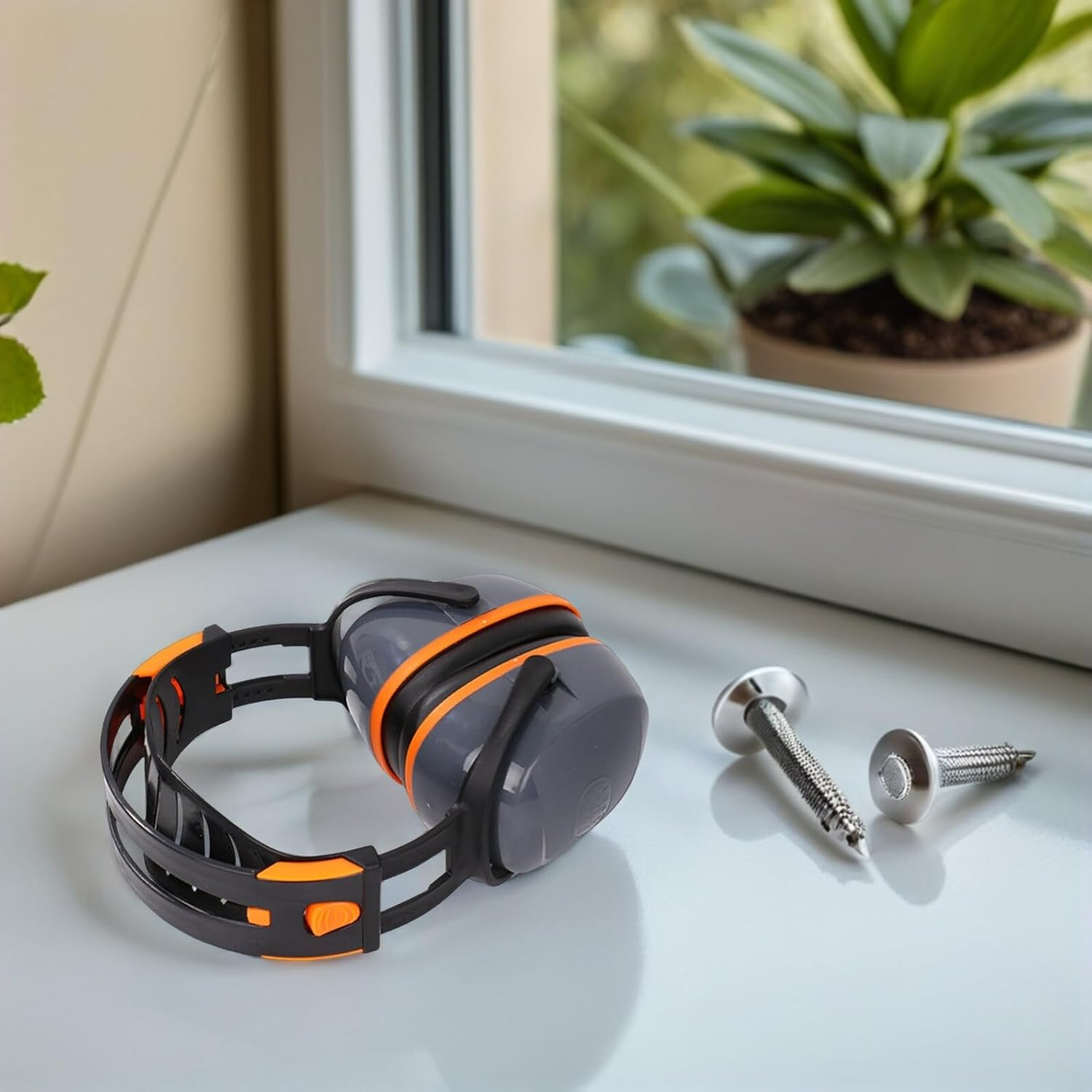 UPKOCH Noise Cancelling Ear Muffs Hearing Protection for Construction Work Over-Ear Soundproof Earmuffs Comfortable Foldable Safety Headphones for Industrial Use image number 3