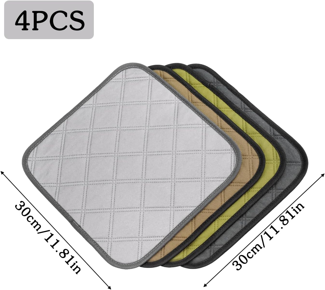 4 Pack Guinea Pig Cage Liner,Washable Pee Pads for Small Pet,Reusable Guinea Pig Bedding,Non-Slip Mat for Small Animals Soft and Comfortable Sleep Pads for Chinchillas Rabbits Hamster Bunny image number 3