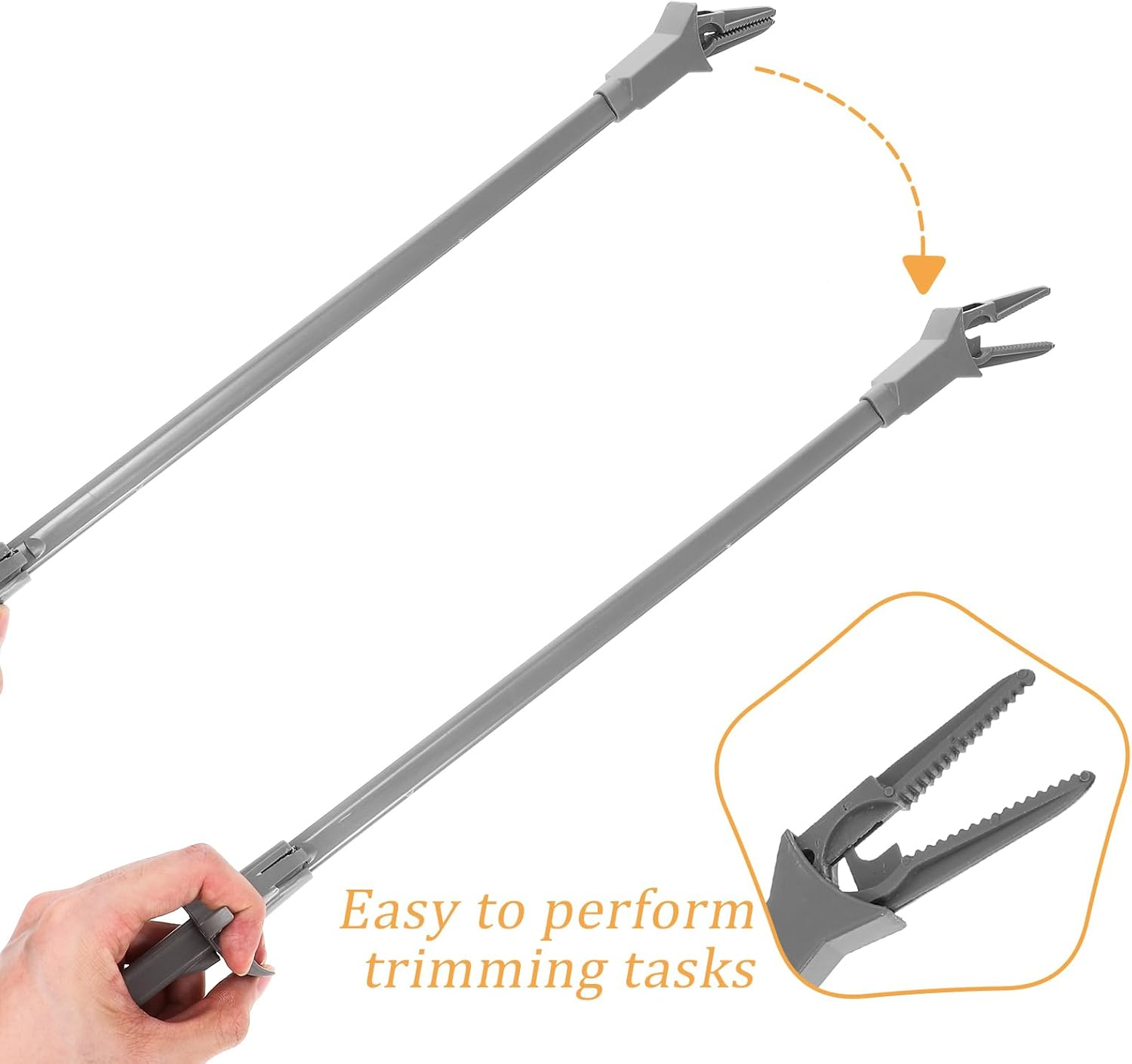 FOMIYES 3Pcs Curved Plastic Tweezers for Aquatic Plants Ergonomic Fish Tank Plant Tongs with Sharp Blades for Trimming Low-Growing Carpets for Professional Aquarists image number 6