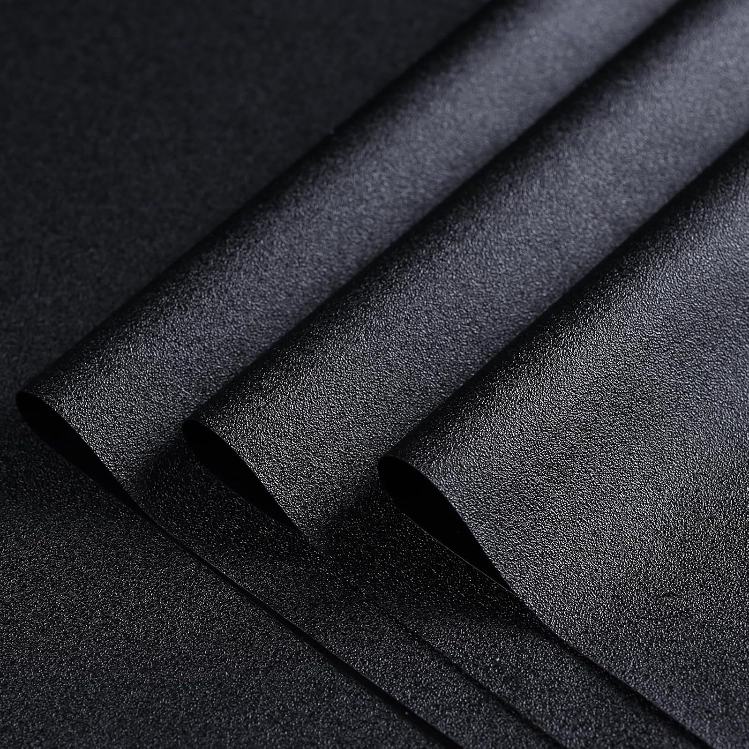 Rabbitgoo Blackout Window Film Privacy Window Cling Dark Window Tinting Film Non-Adhesive Window Sticker Light Blocking (Matte Black, 44.5 X 200 Cm)