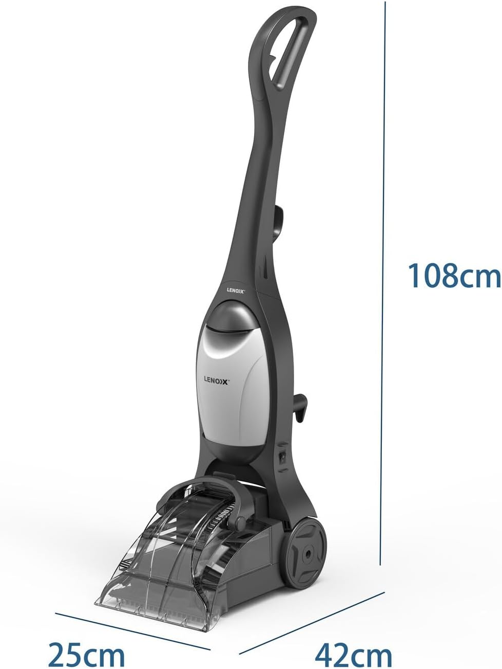 Lenoxx Lightweight Carpet Washer - 600W, 2.3L Water Tank, Removable Clean Water Tank, Solution Release Trigger - Efficiently Clean Carpets and Rugs with Ease image number 2