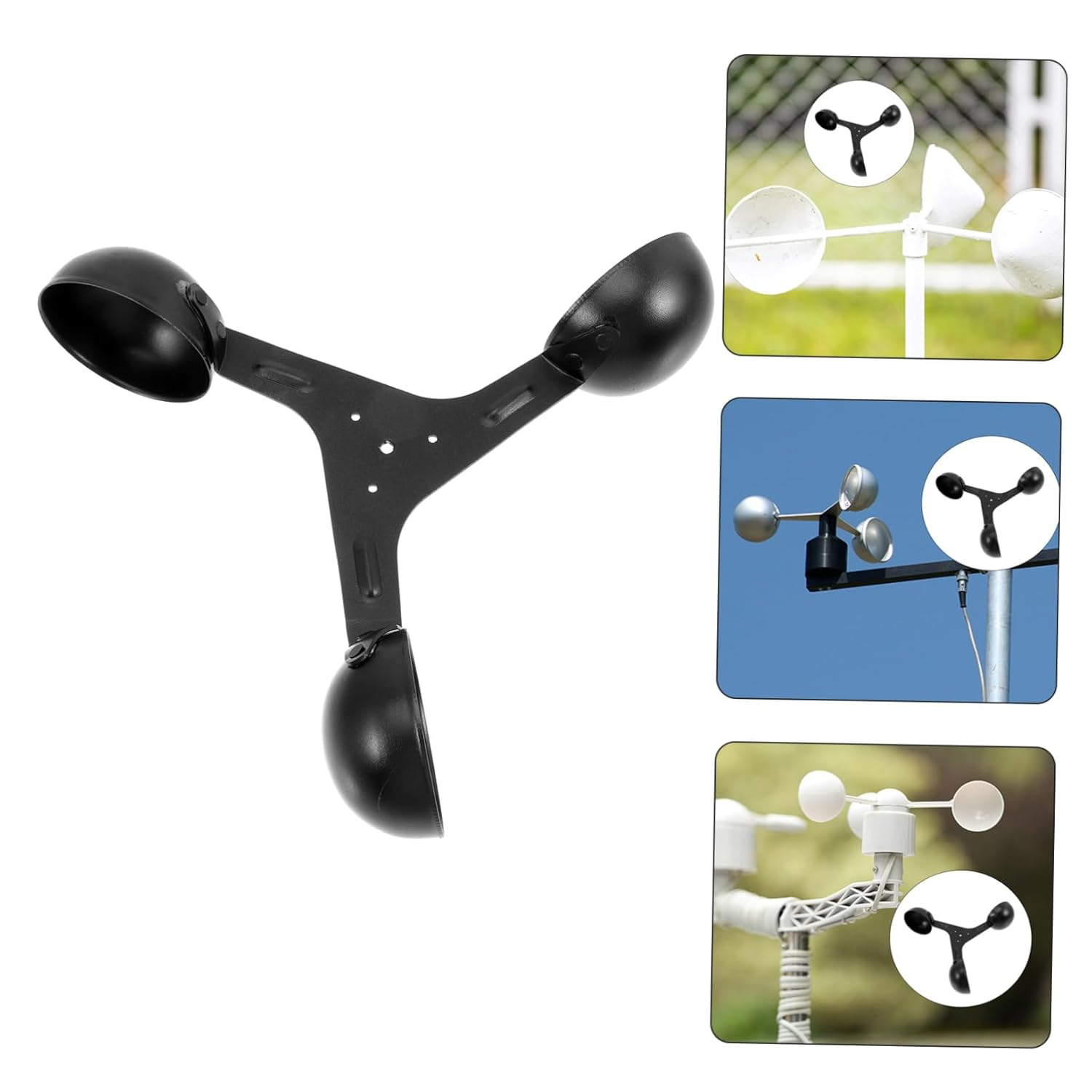 DECHOUS Professional Wind Speed Sensor Replacement for Accurate Air Flow Measurement Lightweight Anemometer Cup for Handheld Wind Gauges image number 4