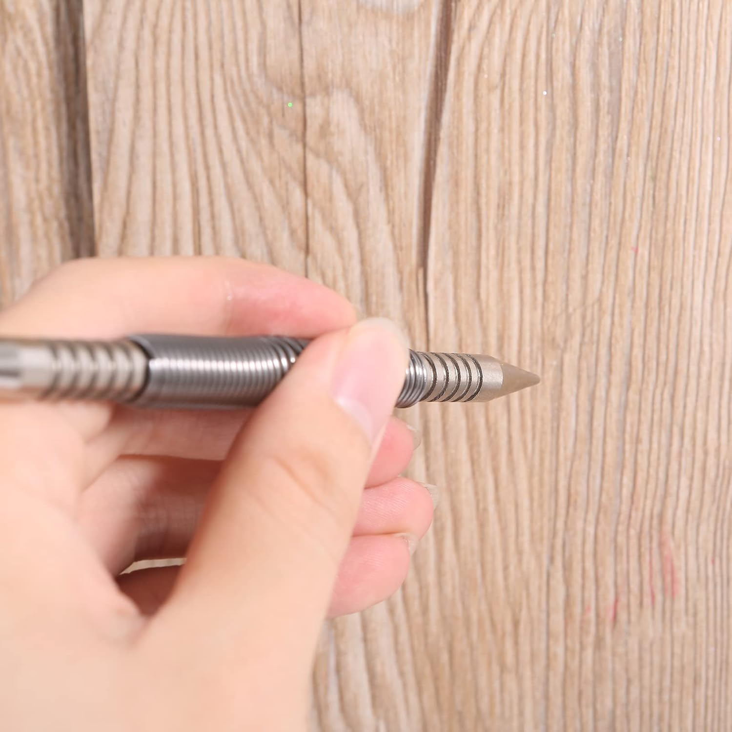 Anti-Slip Comfort Grip Hammerless 1/16" Spring Nail Set Upgraded Spring Nail Punch Set image number 5