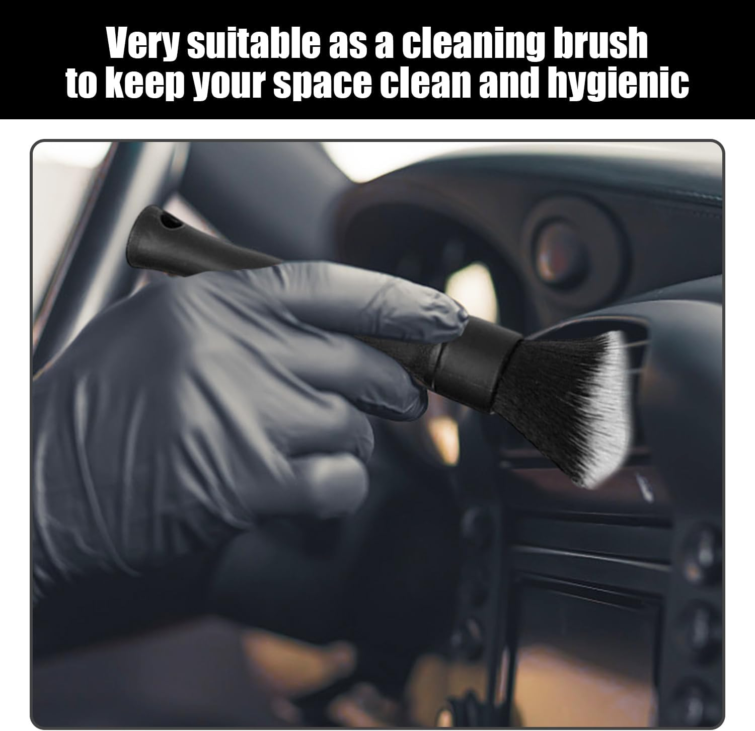 3 Pieces Car Brushes and 2 Parts Hooks, Car Cleaning Tools, Car Acid Brushes, Car Care Supplies. image number 2