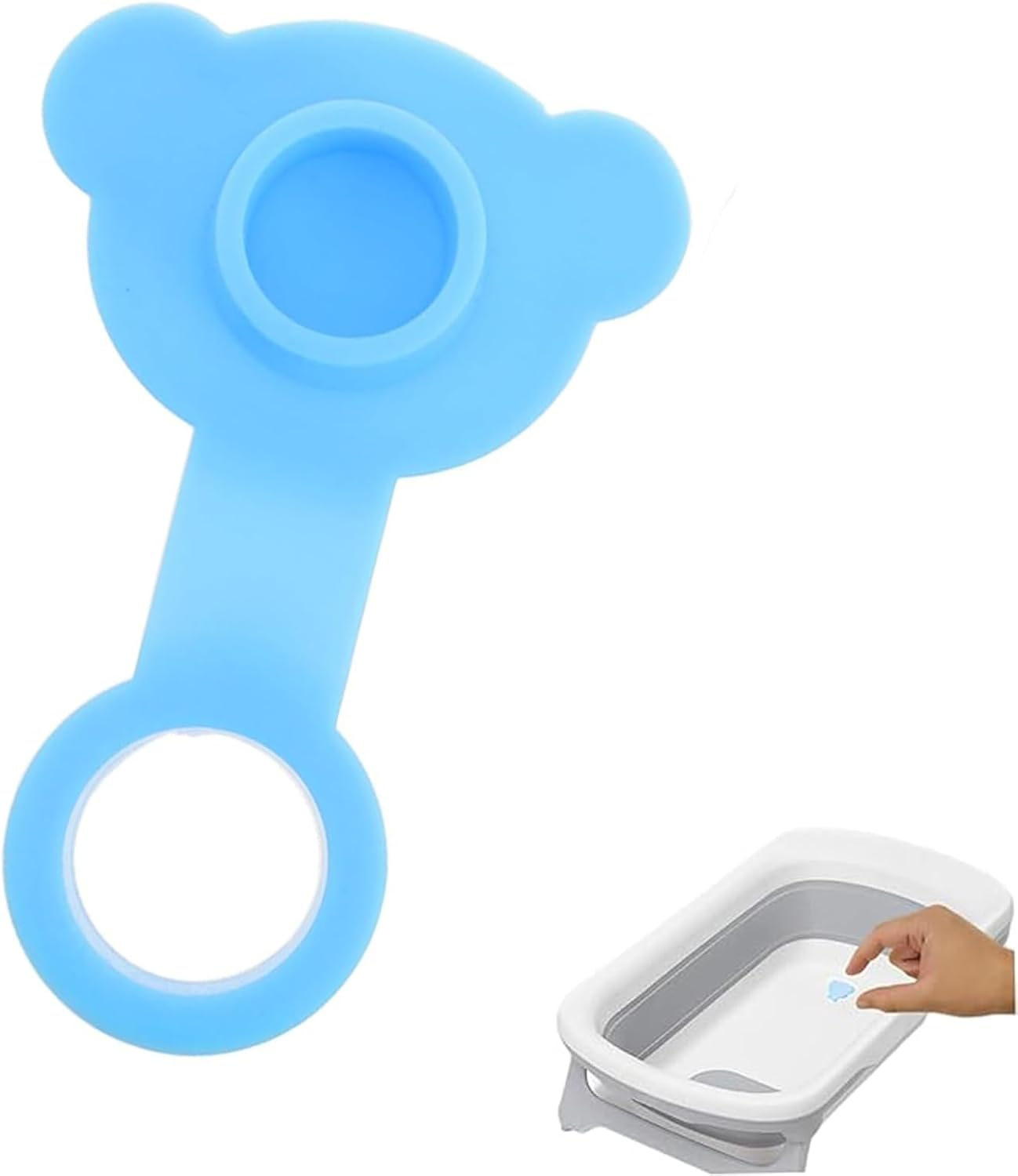 Fokmuaex 1Pcs Leakproof Silicone Bathtub Stopper - Baby Tub Plug & Universal Bath Plug with 1.18 Inch Diameter Water Outlet Fit image number 2