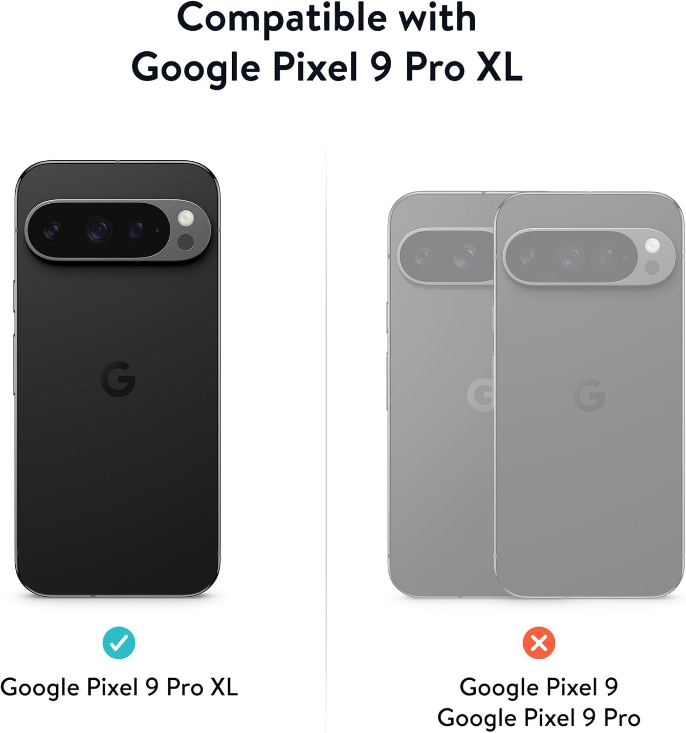 Mous for Google Pixel 9 Pro XL Case Magsafe Compatible - Super Thin - Magnetic Phone Cover - Black