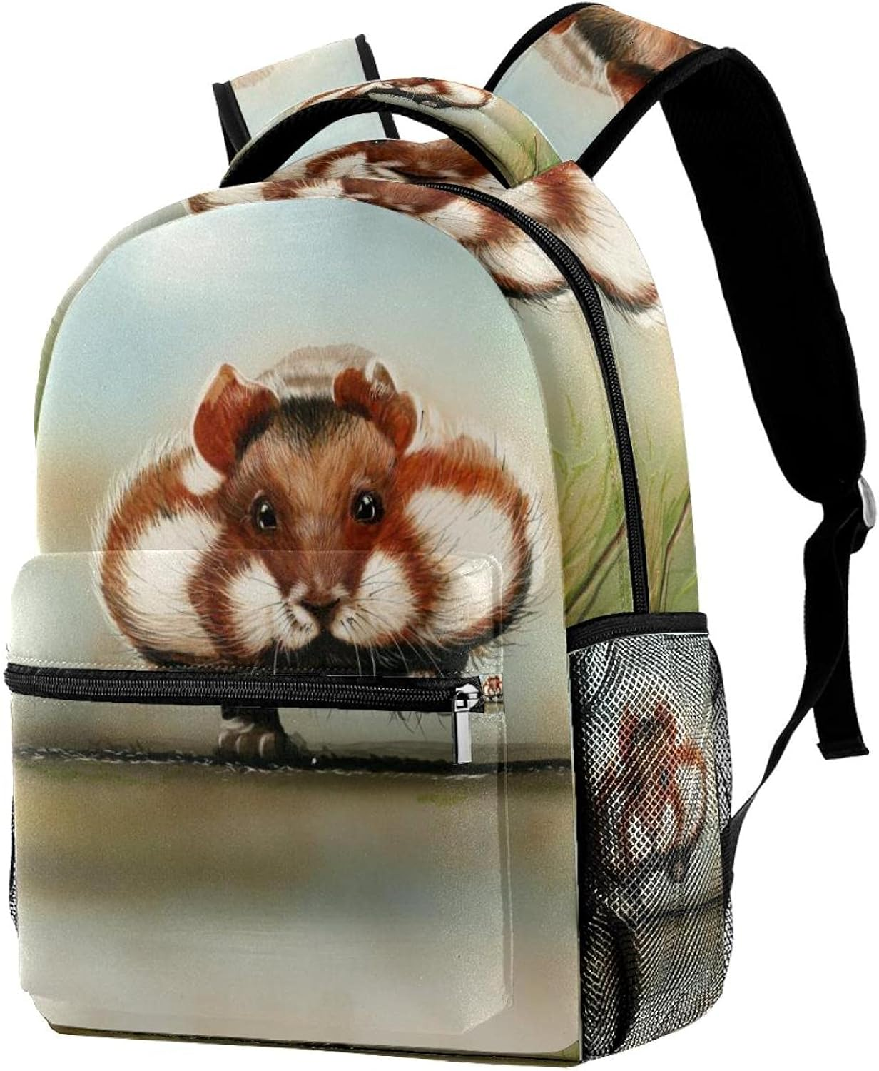 Hamster Backpack Students Shoulder Bags Travel Bag College School Tote Backpacks image number 4