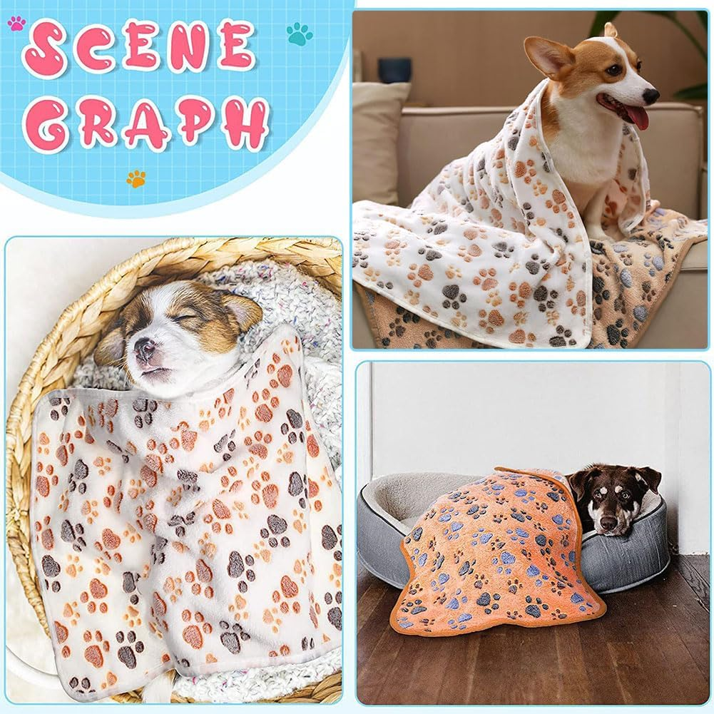 Cat Blanket, Dog Blanket, Dog Blanket, Washable, Double-Sided Pet Blankets, Animal Sleeping Deck, Soft Warm Pet Blankets, Pet Blanket, Flannel, Dog Blanket, Cuddly Blanket, (40 X 60 Cm) image number 4