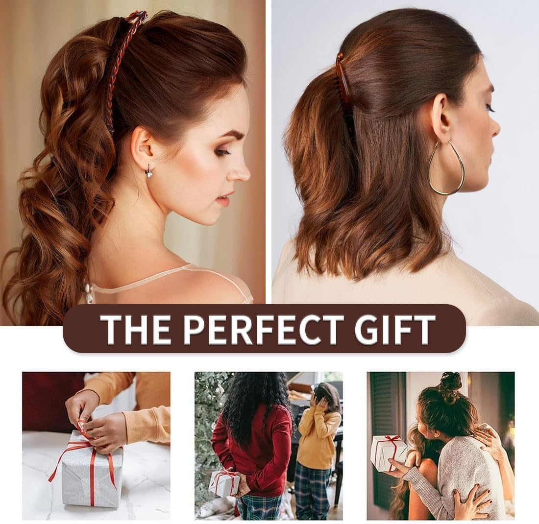 SCJJZ Hair Clips, Hair Clips, Banana Clip Set, Non-Slip Hair Twister, Lazy Hair Comb (Pack of 11)