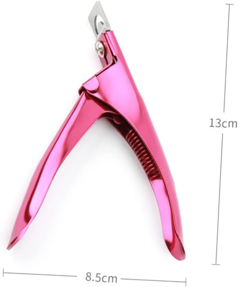 ELAYARD 2Pcs Stainless Steel Nail Tip Trimmer U Shape Clipper Nail Art Wear Manicure Pedicure Tool for Salon Home Use image number 6