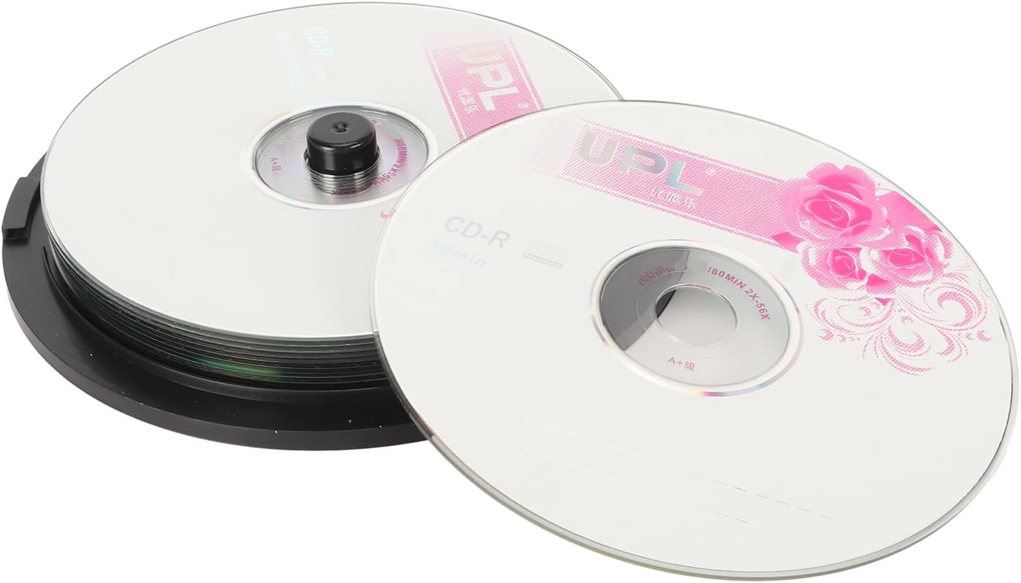CD R Blank Discs, CD R 700MB 52X White Inkjet Hub Printable Recordable Media, CD R Top Blank Data Recordable Media Disc, Blank Media Recordable Movie Data Disc for Music Video image number 2