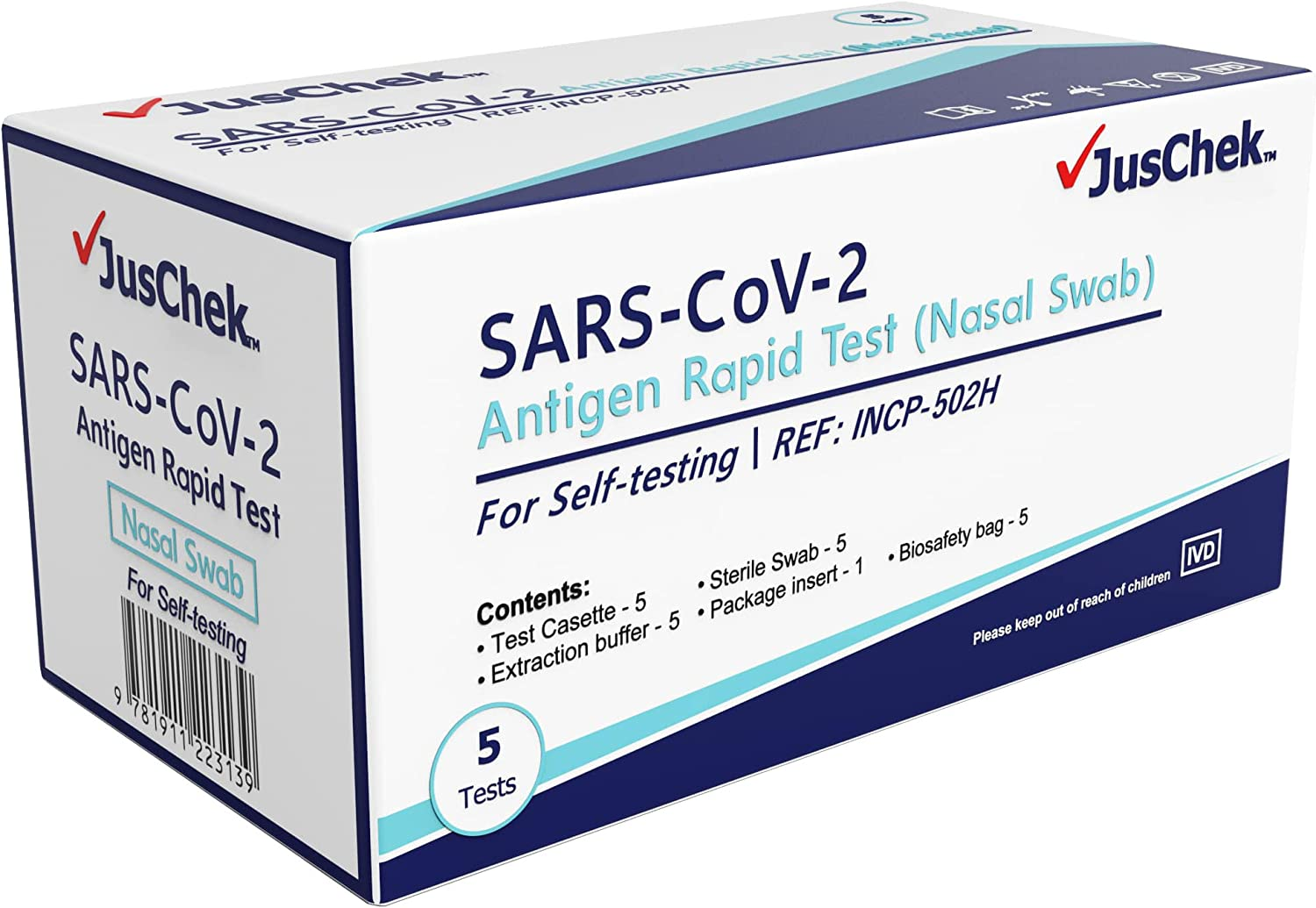 Juschek COVID-19 Rapid Antigen Test (Nasal Swab) &ndash; 20 Tests - ARTG 374574