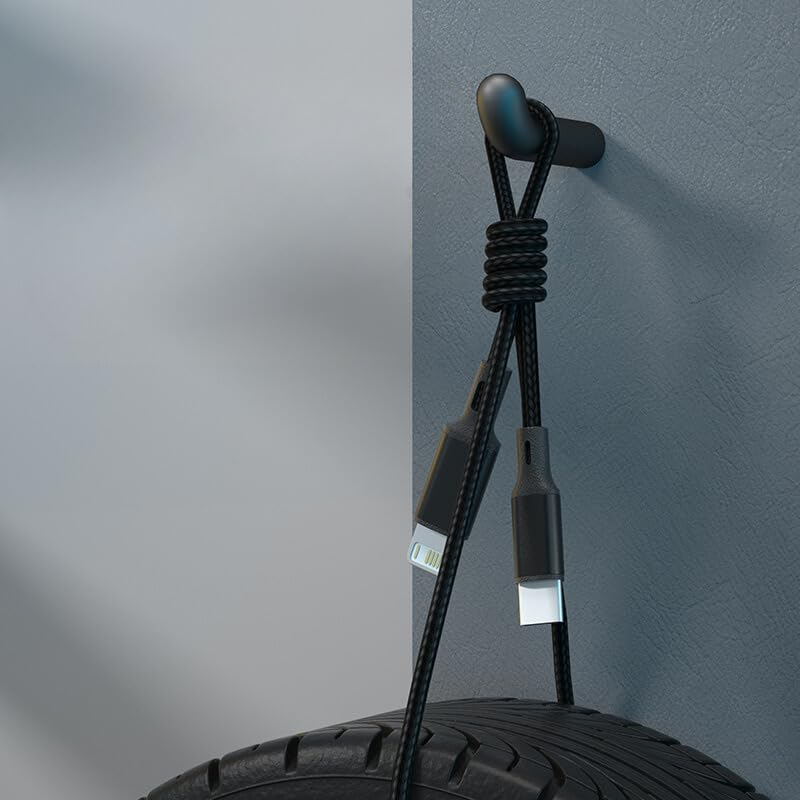 INONE Nylon USB C to Lightning Cable, USB C Iphone Charger Cable Mfi Certified USB C Iphone Charger Cord Fast Charging for Iphone 14 13 Mini Pro Max 12 Mini Pro Max 11 X XS XR 8 plus Ipad(2M Red) image number 6