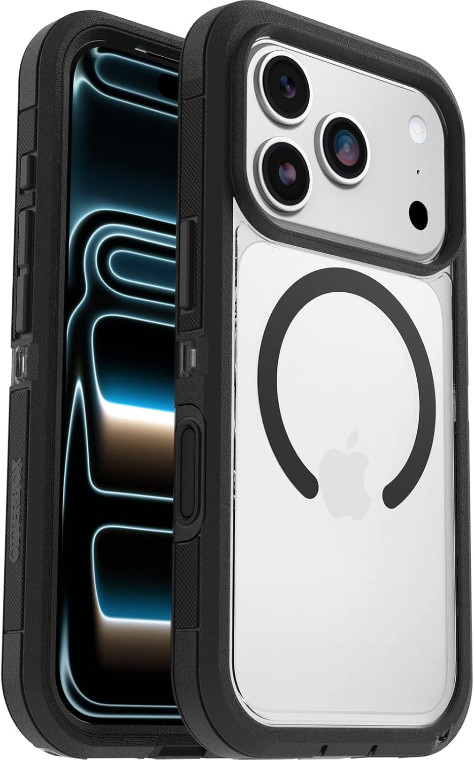Otterbox Defender Series Pro XT Clear Magsafe Case for Iphone 17 Pro Max, Shockproof, Drop Proof, Ultra-Rugged, Protective Case, 7X Tested to Military Standard, Clear/Black