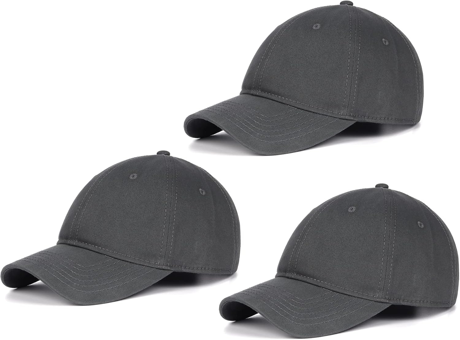 Zylioo Oversize XXL Baseball Caps,Adjustable Dad Caps for Big Heads 22"-25.5",Extra Large Low Profile Golf Hats
