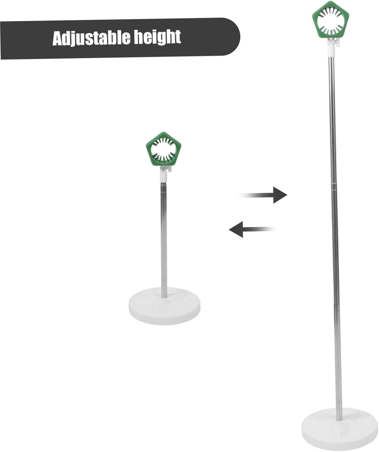 Adjustable Hands Free Hair Dryer Stand Holder Portable Blow Dryer Rack 50-106Cm Height for Bathroom Floor Use