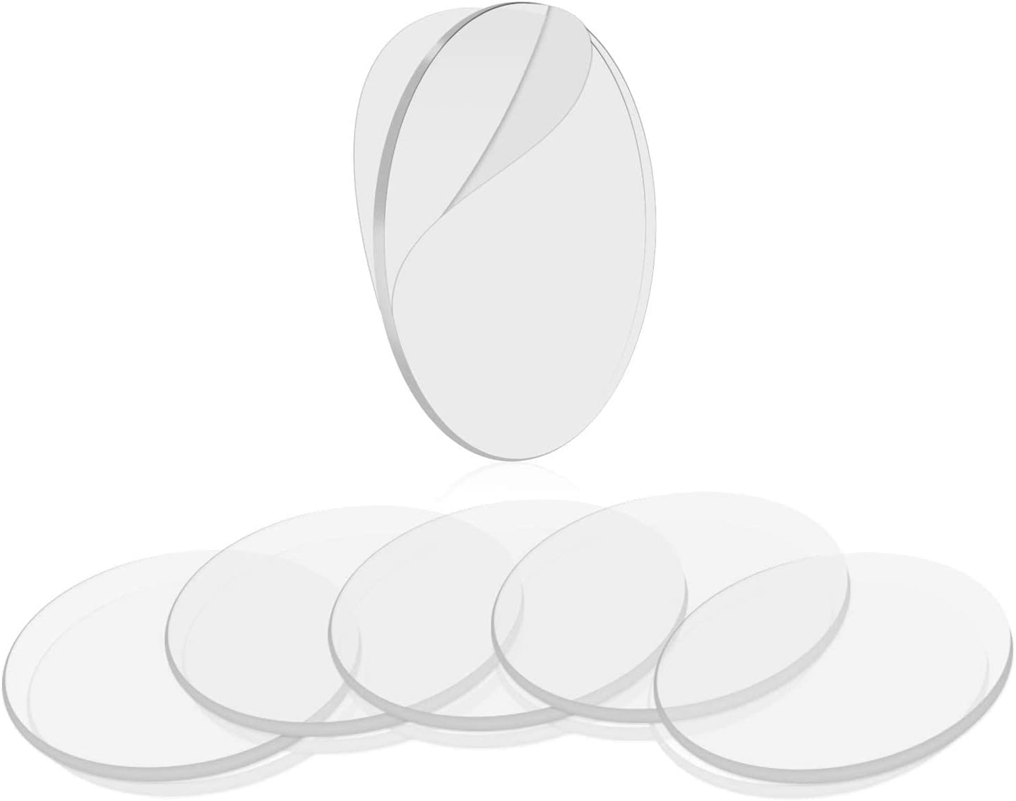 BRAVESHINE Double Sided Adhesive Tape - 32PCS Removable Wall Mounting Sticky Gel Pad - Washable Traceless Transparent Tape for DIY Craft, Home Office Carpet Rug Couch Cushion Gripping - round 1.1Inch image number 3