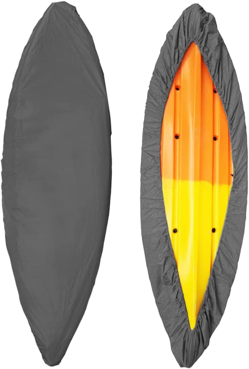 Professional Universal Kayak Cover Canoe Boat Waterproof UV Resistant Dust Storage Cover Shield Grey 6.0M image number 6