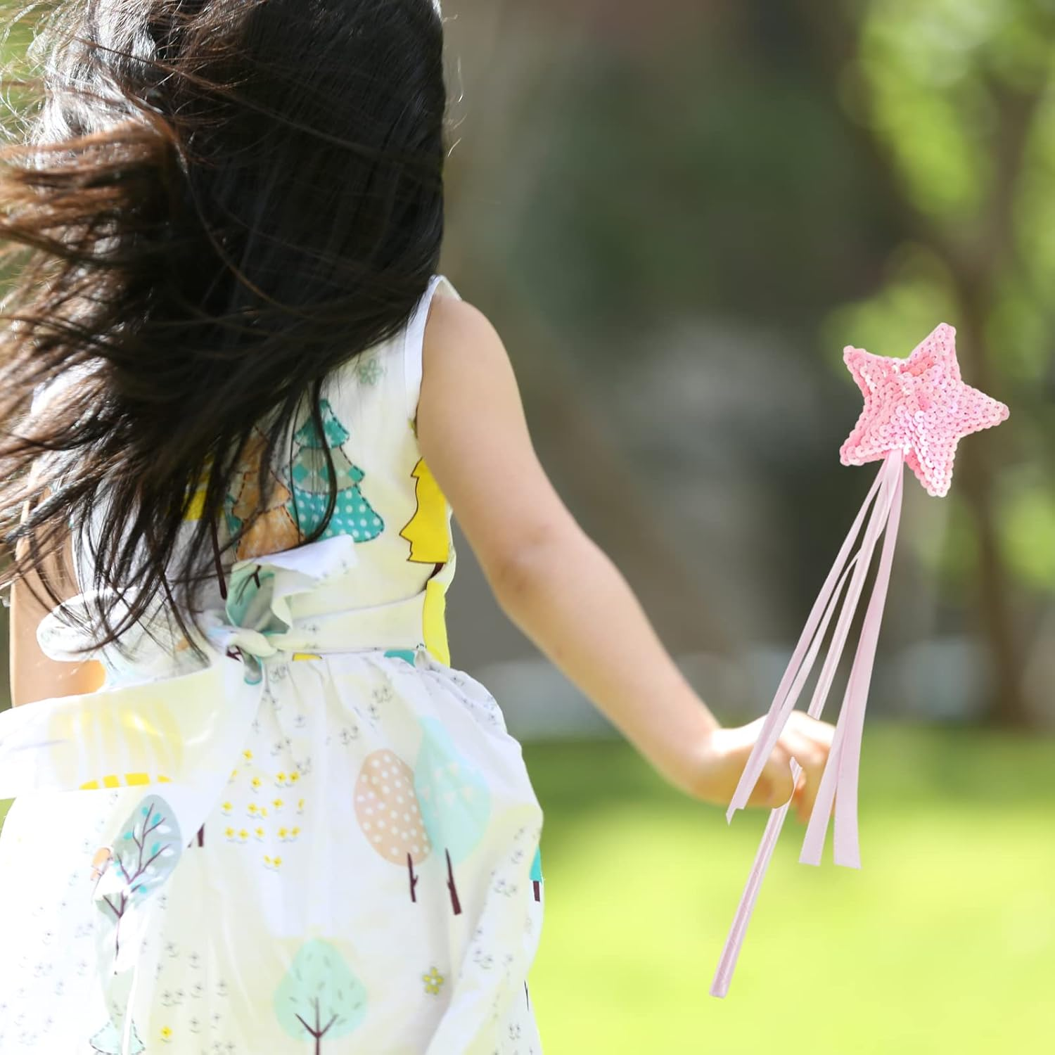 6 PCS Princess Wand Magic Wand Fairy Dress-Up Wand Kit for Girl'S Princess Costume Role Play Birthday Party Favor image number 5