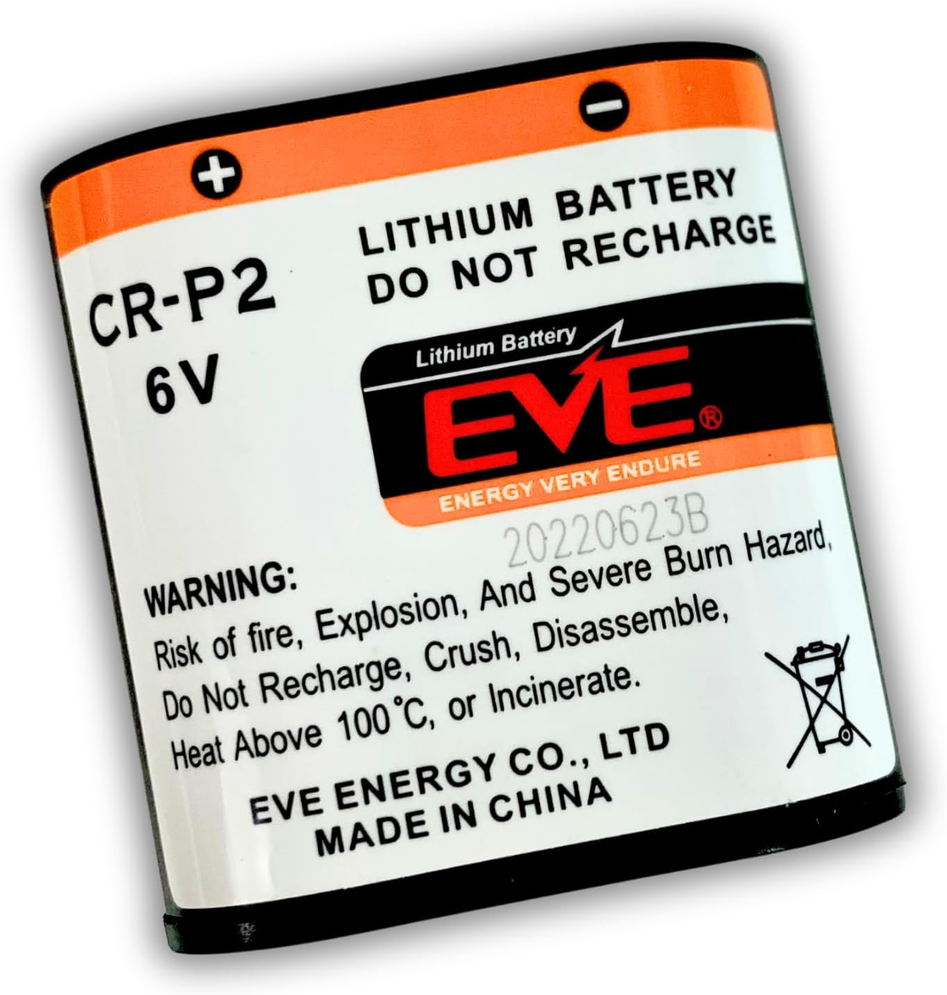 CRP2 Lithium Photo Replacement Battery 1500Mah 6V CR-P2 (CR-P2W/1BE) image number 5