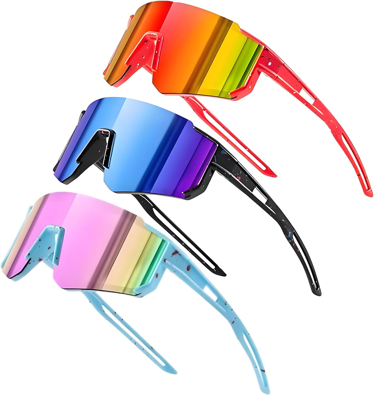 Kids Sunglasses for Boys Girls, UV400 Protection Goggles Youth Sports Sunglasses for Baseball Cycling Climbing image number 6