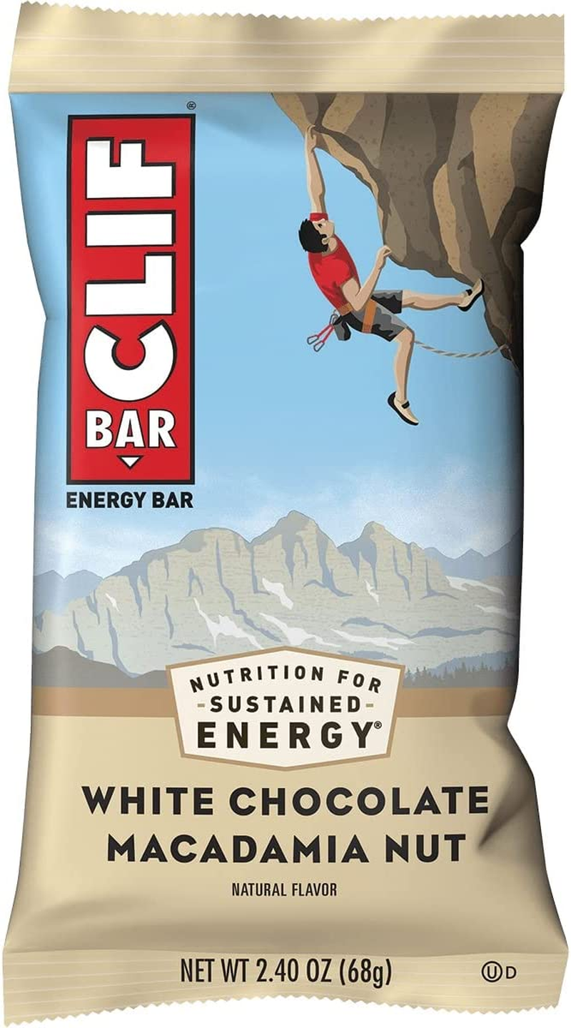 CLIF BAR - White Chocolate Macadamia Nut Flavour - Made with Organic Oats - Non-Gmo - Plant Based - Energy Bars - 68G. (12 Pack) image number 5