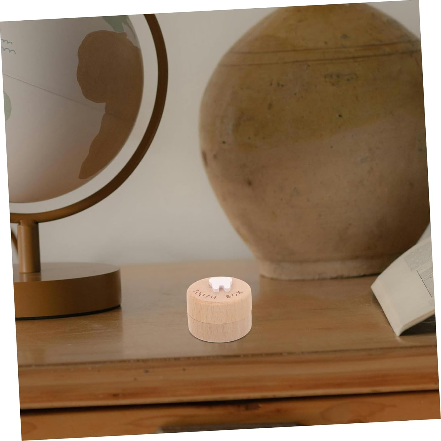 Deciduous Tooth Box Wood Box Boys and Girls for Shower Keepsake Products image number 5