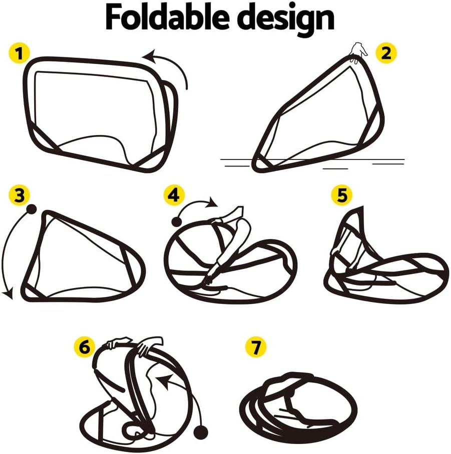 Everfit Portable Football Net Soccer Goal Rebound Target Hitter Training image number 2