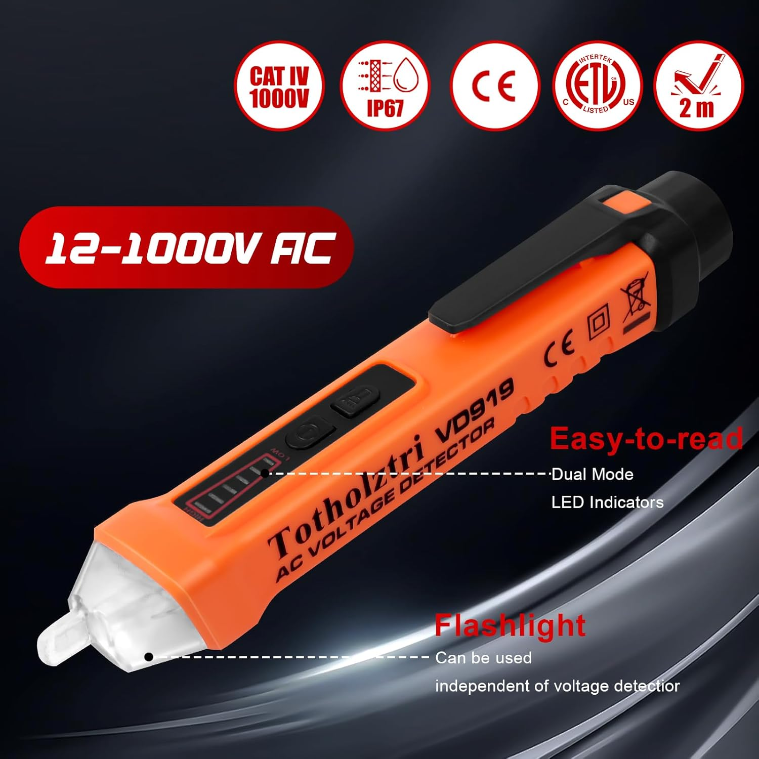 Digital Multimeter and Voltage Tester Pen Kit, Electrical Testing Tools image number 3