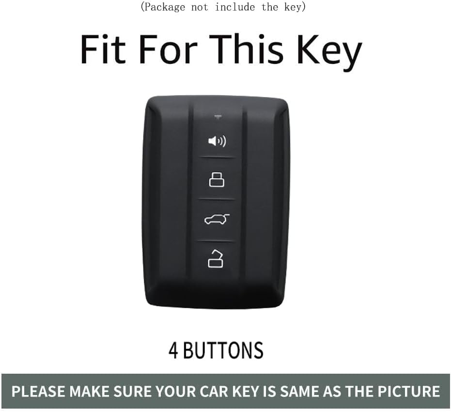 Ontto Alloy Car Key Fob Cover Fit for Great Wall GWM WEY TANK 300 500 Tank300 Tank500 Smart Leather Key Case Keyring Key Shell Holder Bag Keychain image number 1