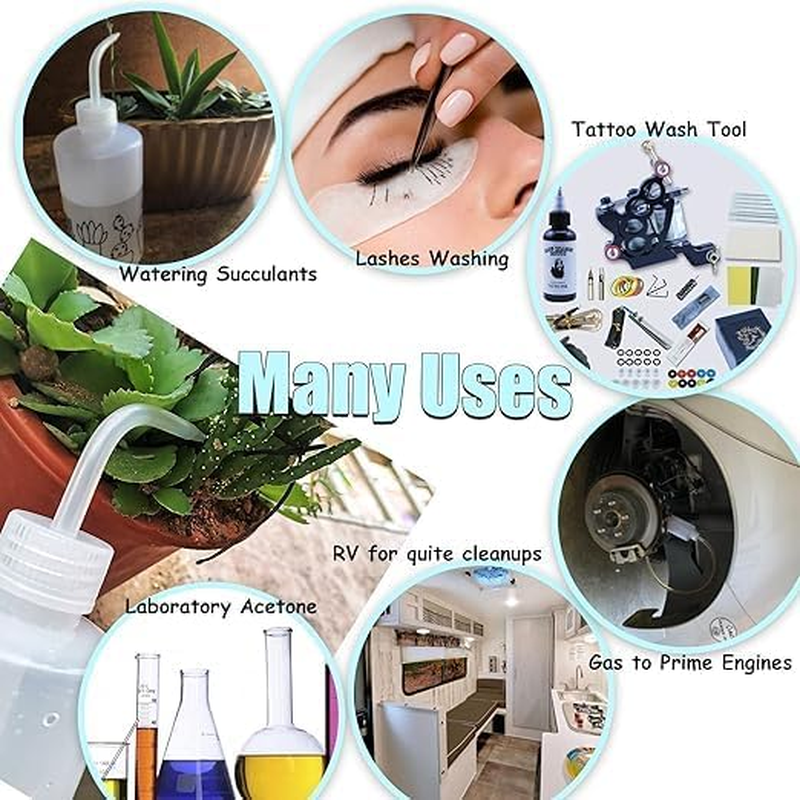 Wash Bottle 14Pcs 250Ml/8Oz Safety Bottles Watering Tools, Economy Plastic Squeeze with Narrow Mouth Scale Labels for Medical Succulent Cleaning Washing image number 5