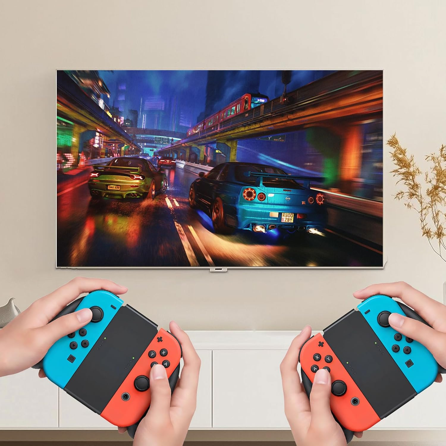 Switch Grip Handle Bracket Support Holder,For Nintendo Switch Joycon,Controller Holder,Suitable for Nintendo Switch Grip, Comfortable(Black) image number 5