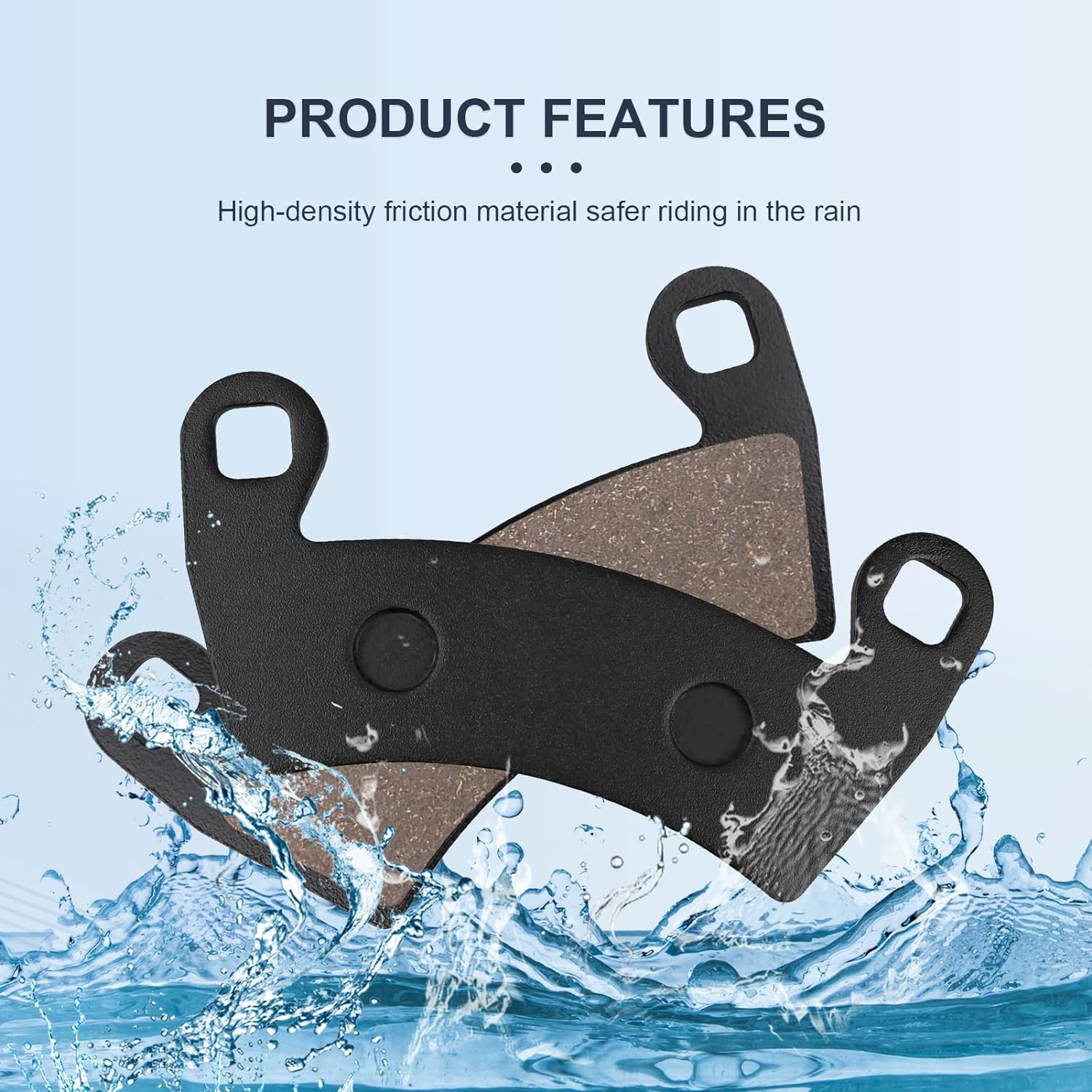 Front&Rear Brake Pads for Polaris Ranger XP 1000 2018-2023 General 1000 EPS 2016-2020 Ranger Crew XP 1000 2019-2020 image number 1