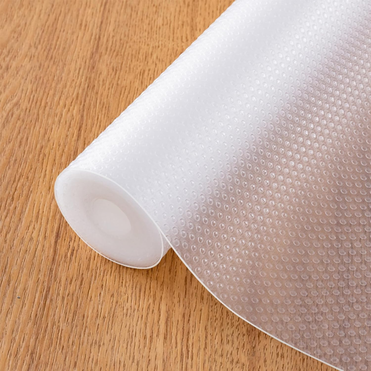 18&times;197In Plastic Shelf Liner, Anti-Moisture and Anti-Mold Drawer Protection Mat, Plastic Cabinet Liners Washable Fridge Liners Cupboard Pad for Kitchen Pantry Refrigerator (Transparent Black)