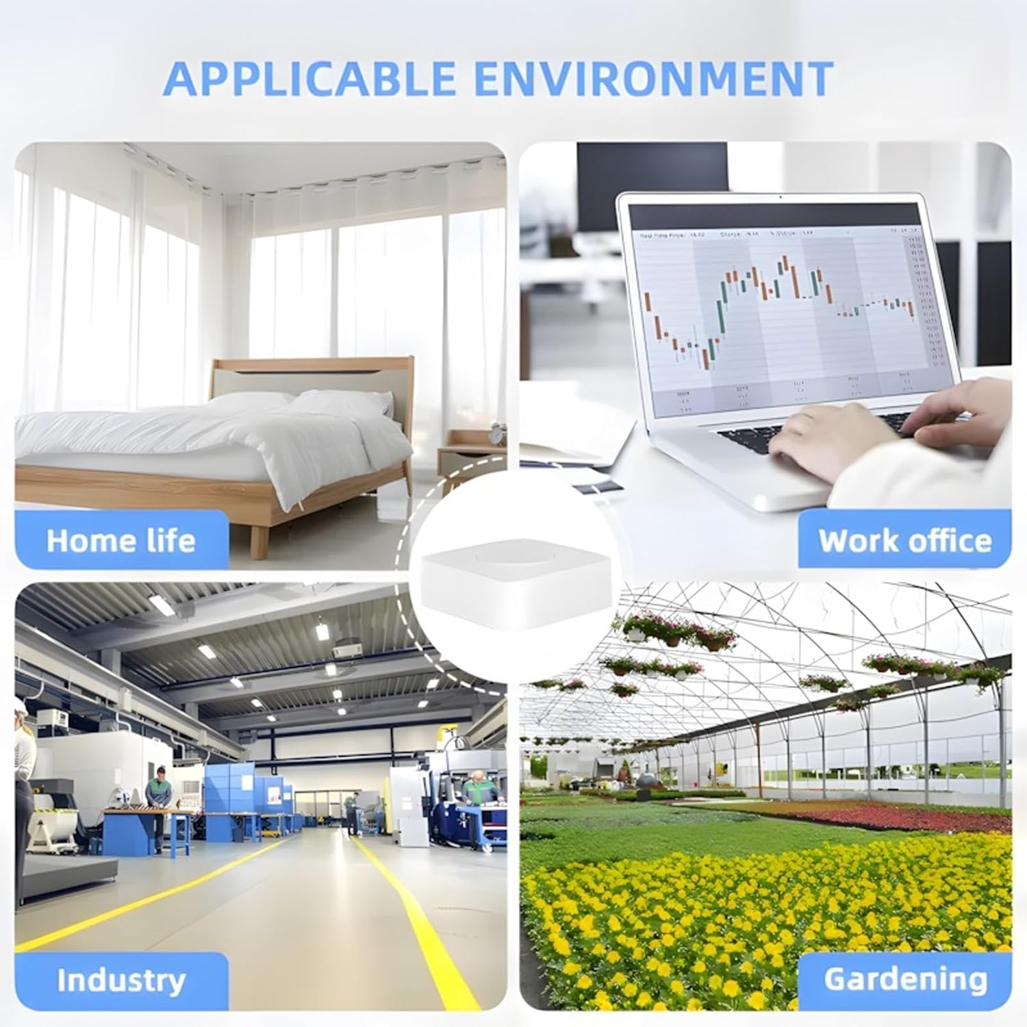 Jiawu Air Quality Detector, Durable Use, Smart Home Integration Tester for Office, Material: ABS image number 1