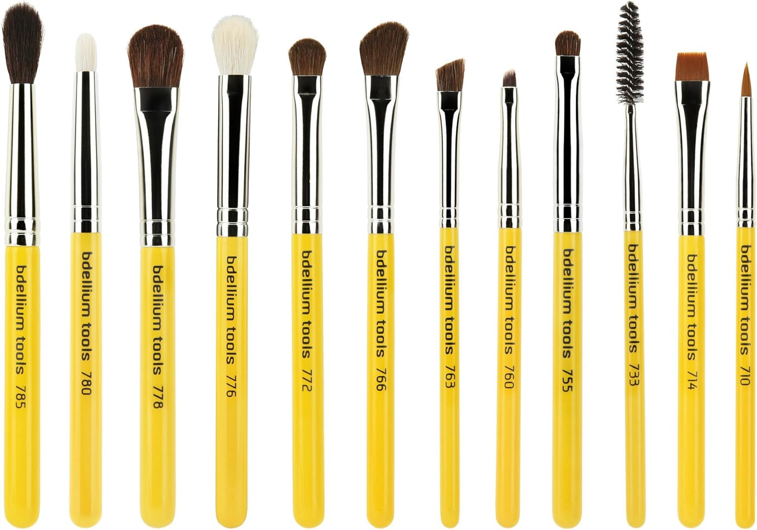 Bdellium Tools Professional Makeup Brush Travel Series - Eyes 12Pc. Brush Set with Roll-Up Pouch image number 1
