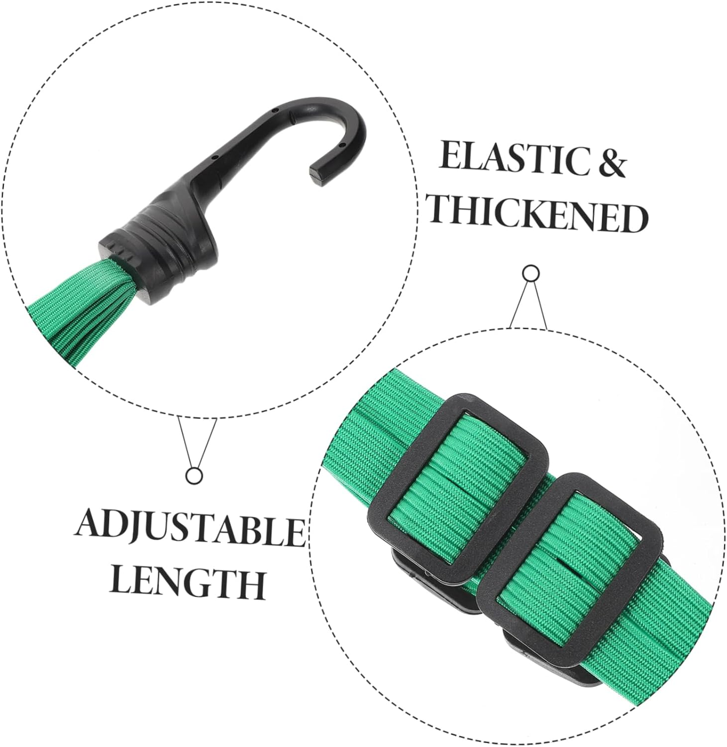 TOPPERFUN Helmet Mesh Pocket Elastic Rope for Motorcycle Helmet Includes Luggage Binding Strap and Luggage Strap for Motorcycles and Cycling Accessories image number 1