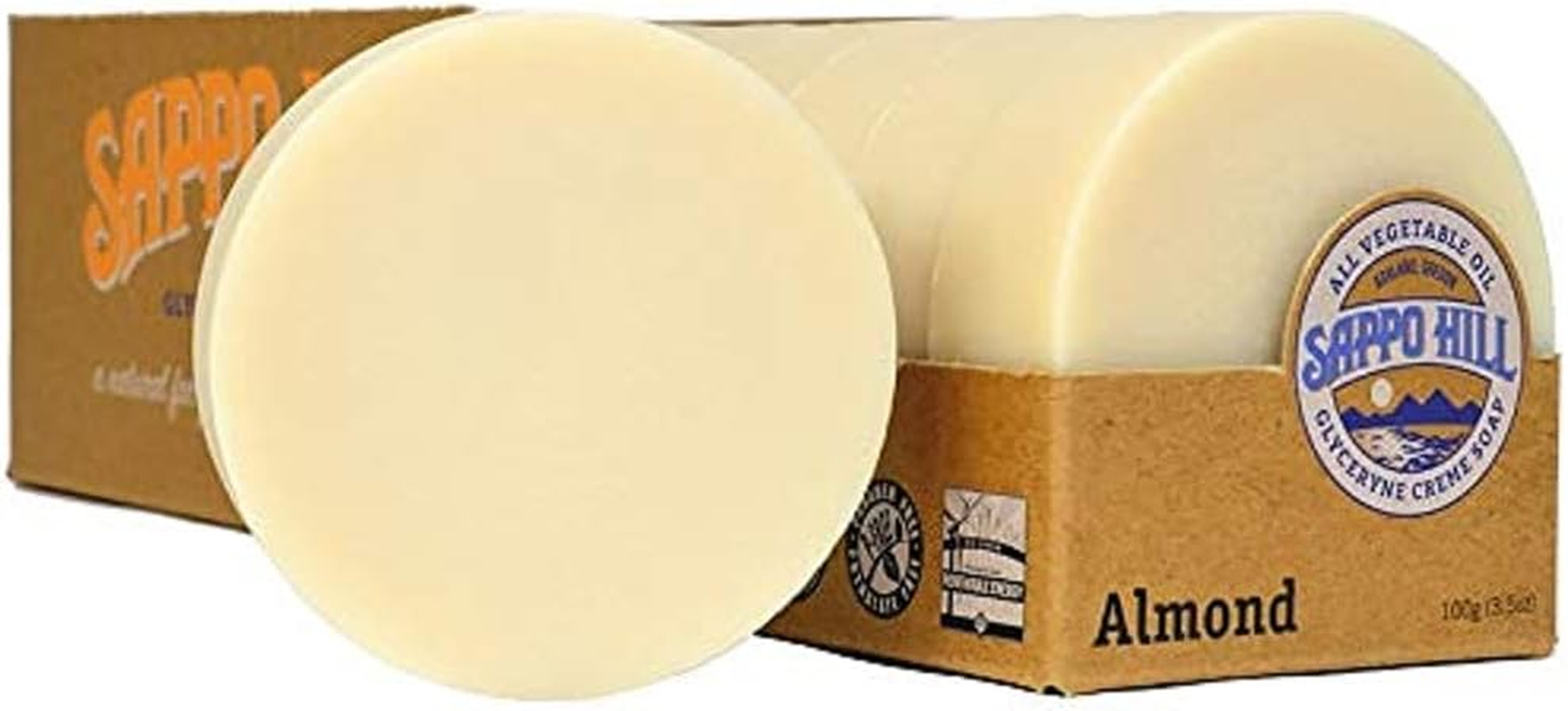 New - Sappo Hill Natural Glycerine Soap No Colour or Fragrance - 100Ml - Case of 12 image number 2