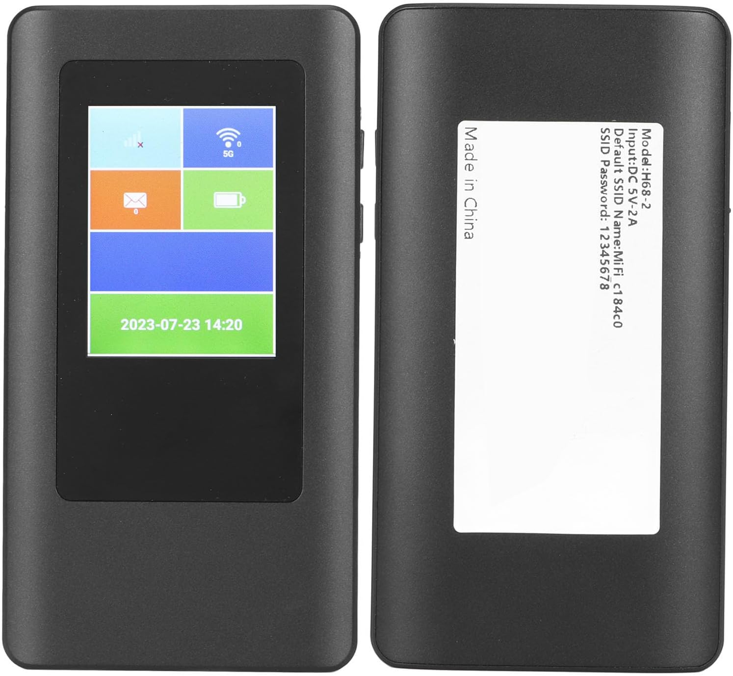 Australia 5G Mobile Wifi Router, Dual Band 2.4G 5.8G Support 16 Users Portable Travel Hotspot Wifi Device, Portable Wifi Router with Nano SIM Card Slot, 4000Mah Battery, MTK MT6833 image number 3