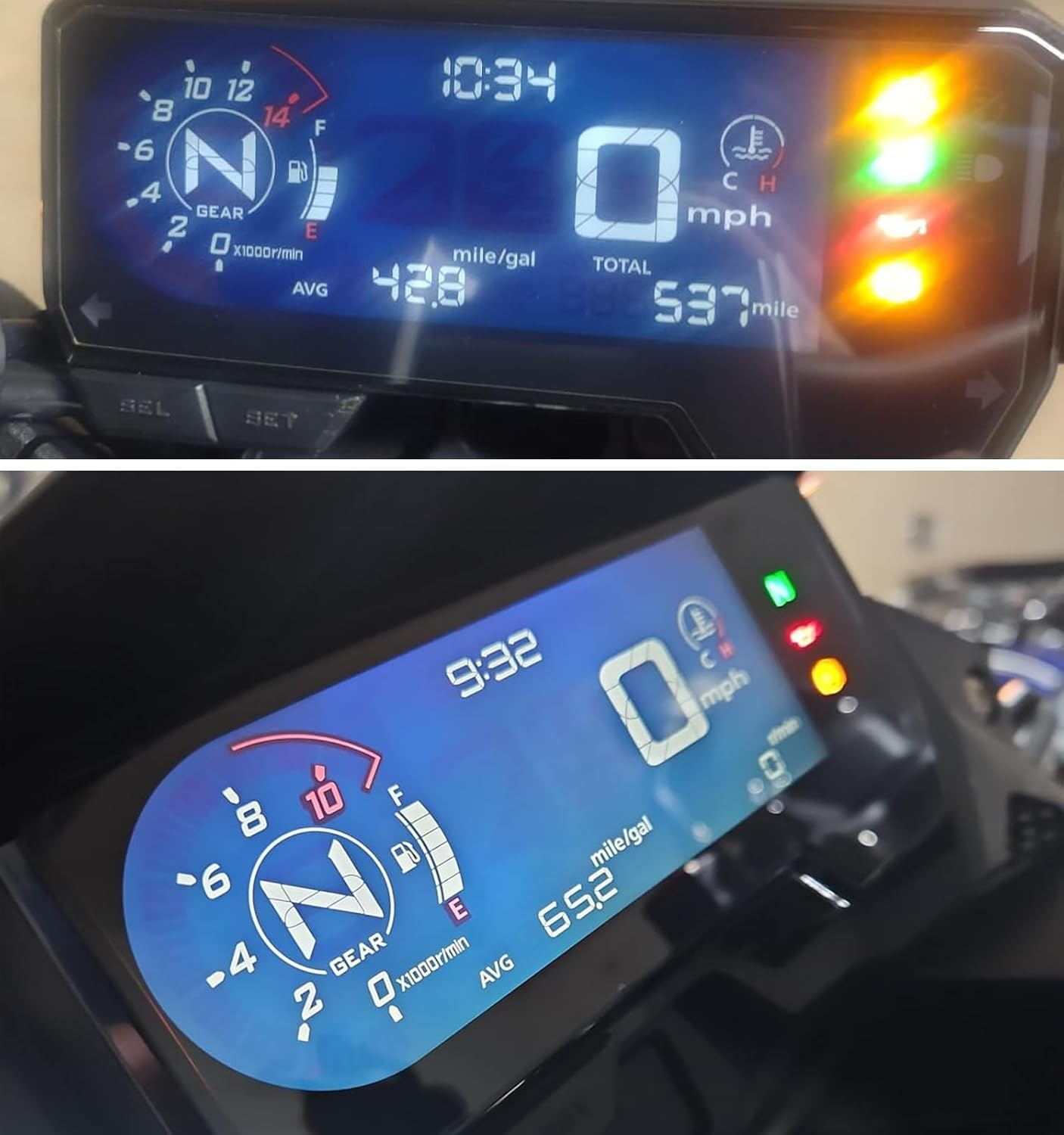 BAIONE Worldmotop Screen Protector Instrument Film Motorcycle Scratch Cluster Dashboard Protection Replacement for Honda CB500X CBR650R CB500F CBR500R CB650R 2019 2020 2021 (2 PCS) image number 3