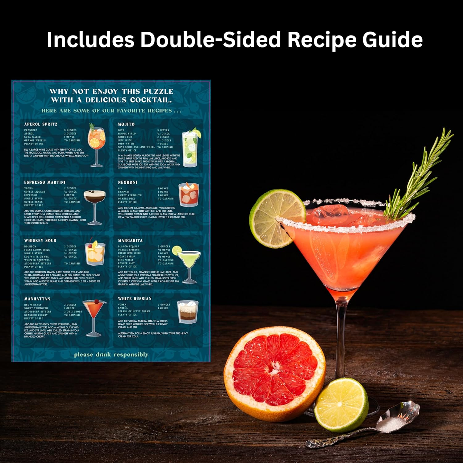 Ridley'S Cocktail Lover'S 500-Pieces Jigsaw Puzzle image number 1