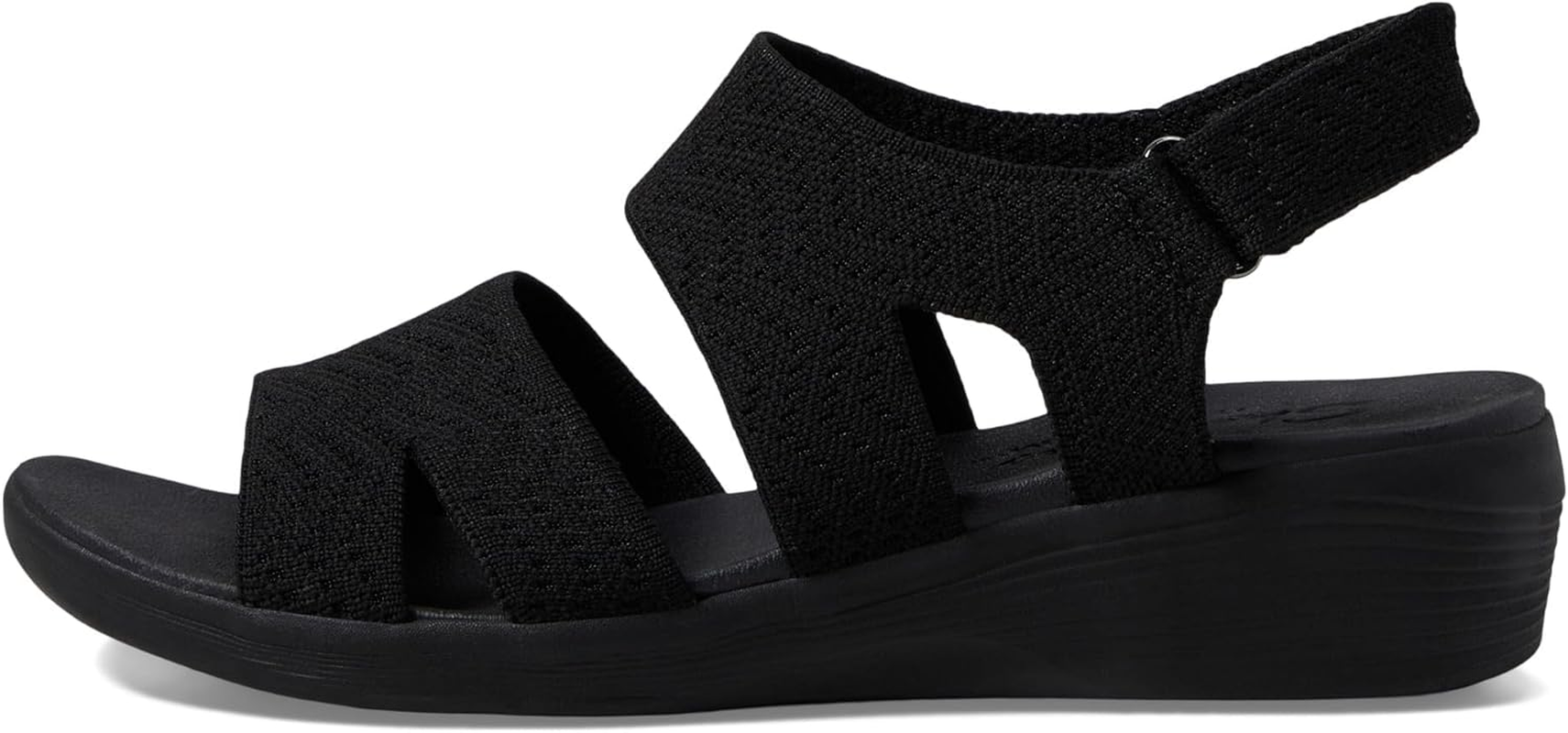 Skechers Women'S Beige Solid Casual Wedge Sandal - Arya - Modern Muse image number 2