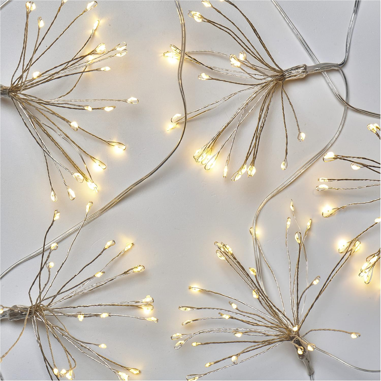 EMOS LED Fairy Lights Warm White for Indoor Use, 2.35 M Long Fireworks Christmas Fairy Lights Nano, 6 Hour Timer Function, Power Supply and Transformer, for Parties, Christmas, Transparent Cable image number 5